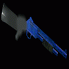 Blue shotgun